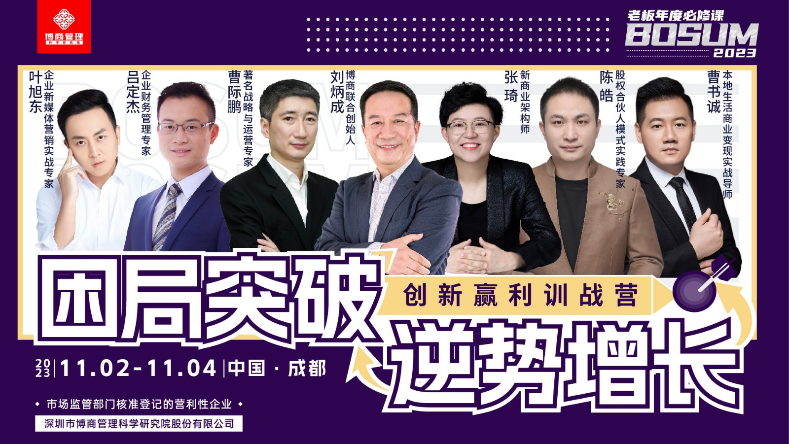 博商管理11月02-04日《创新赢利训战营》成都站开课通知吕定杰《企业财务与风险管控》