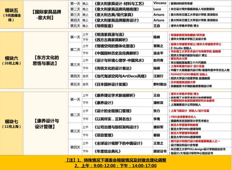 2024年烩设计情境化大宅设计高级研修班课程安排