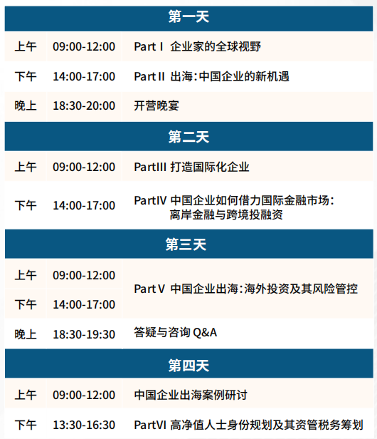 复金汇企业出海与跨境投融资特训营